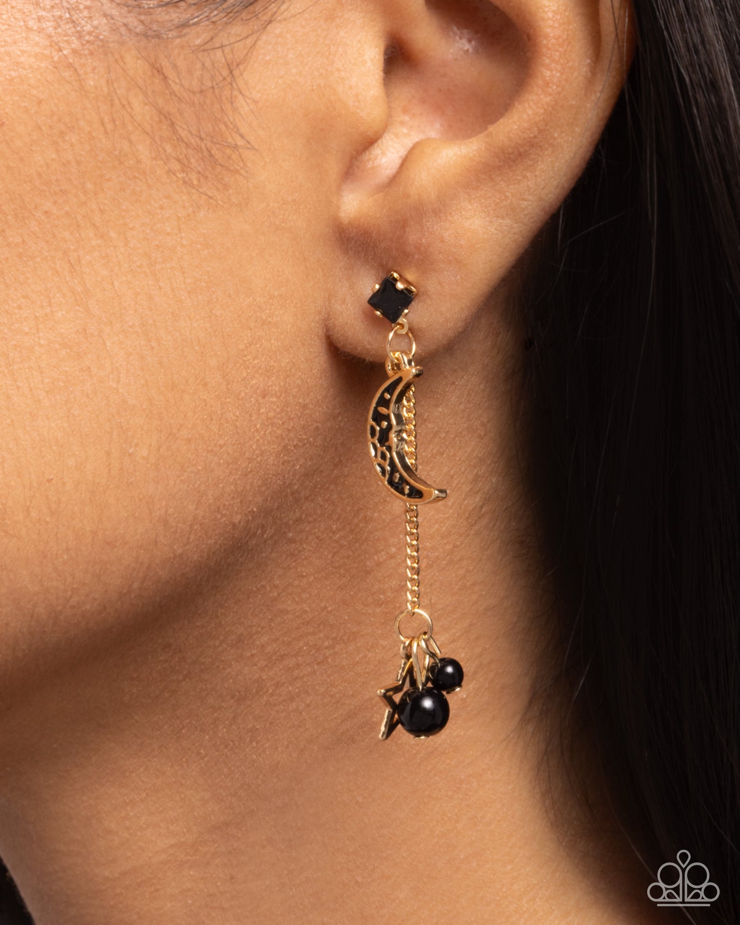 Astral Admiration - Black - Paparazzi Earring Image