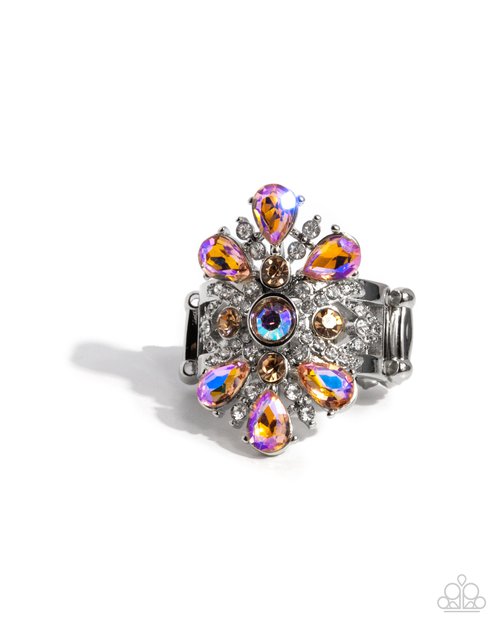 Pronged Panorama - Orange - Paparazzi Ring Image