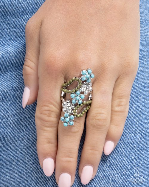 Chic Combination - Blue - Paparazzi Ring Image
