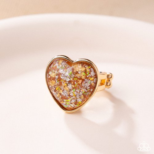 Smitten Season - Orange - Paparazzi Ring Image