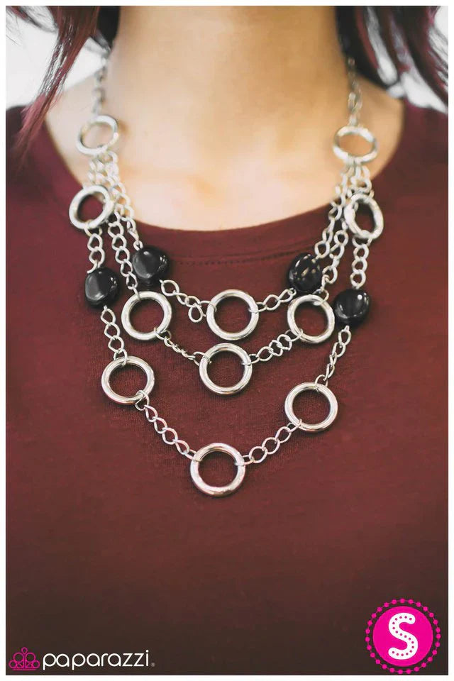 Paparazzi Necklace ~ The Optimist - Black