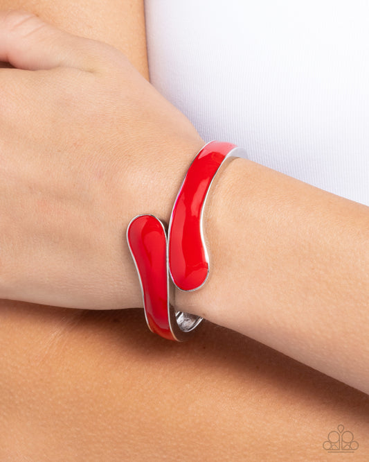 Painted Puzzle - Red - Paparazzi Bracelet Image