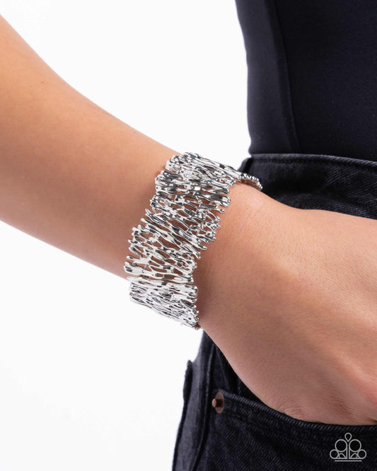 Settle the Score - Silver - Paparazzi Bracelet Image