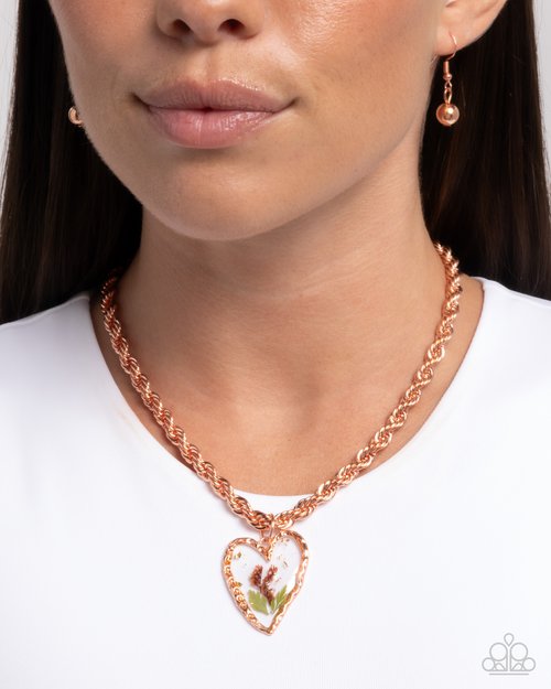 Coming Around - Copper - Paparazzi Necklace Image