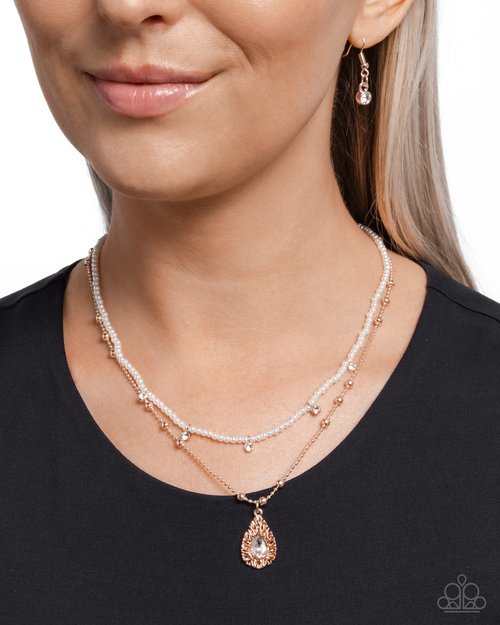 Radiant Reminder - Gold - Paparazzi Necklace Image