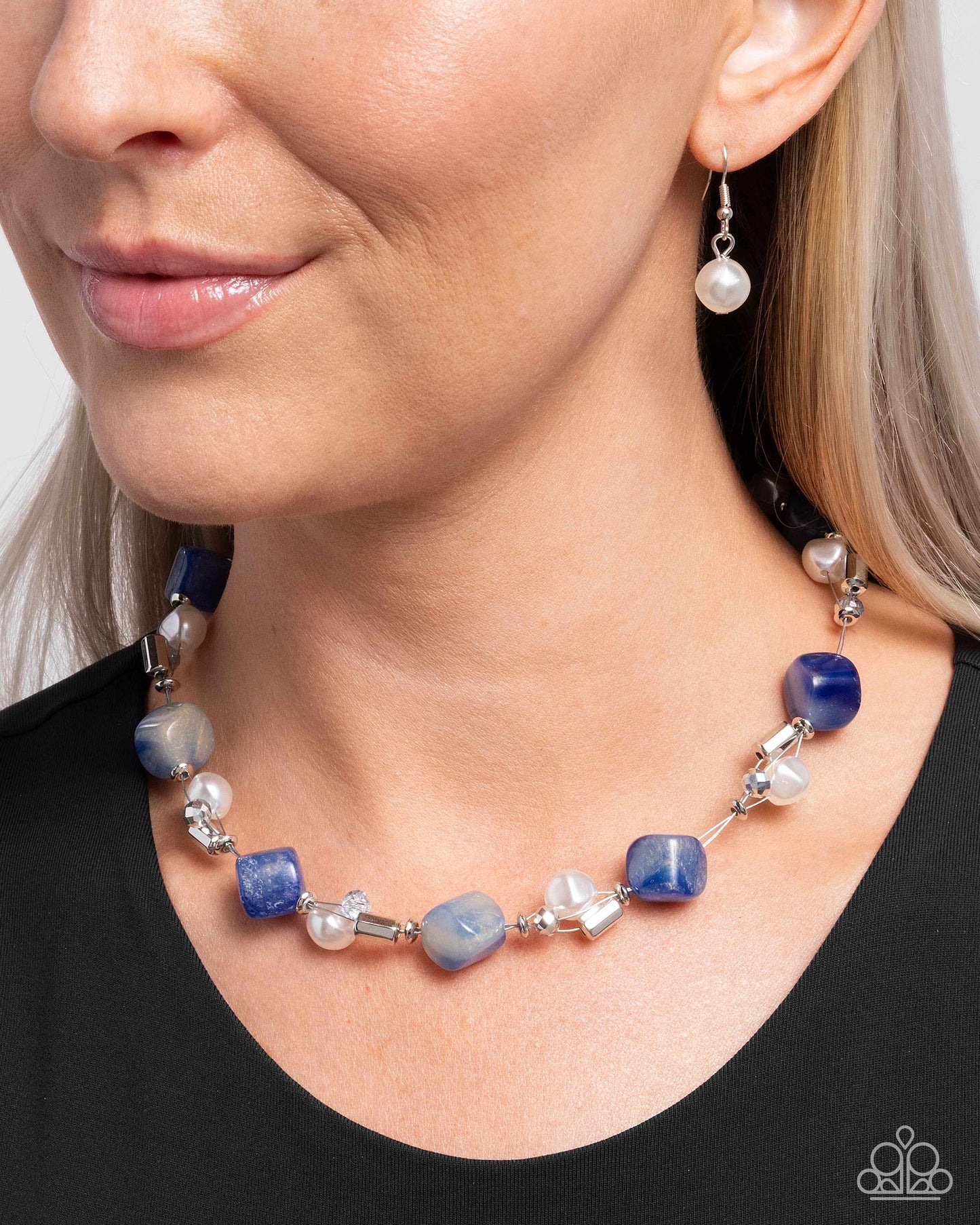 Dare to be Surprised - Blue - Paparazzi Necklace Image