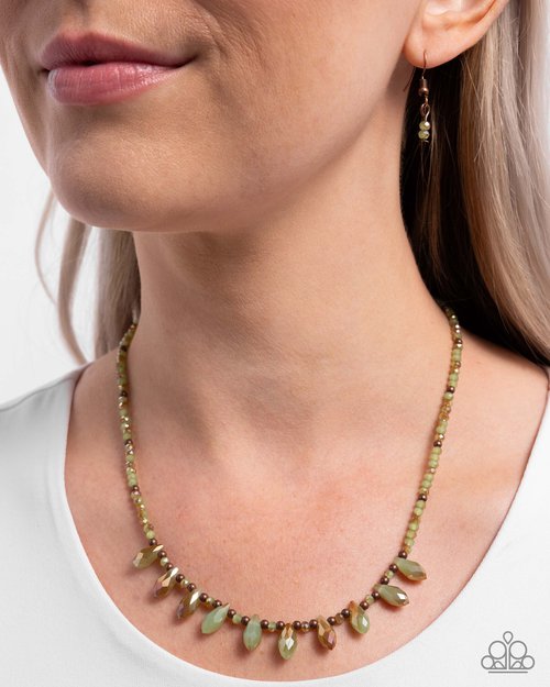 Declaration of Dazzle - Copper - Paparazzi Necklace Image