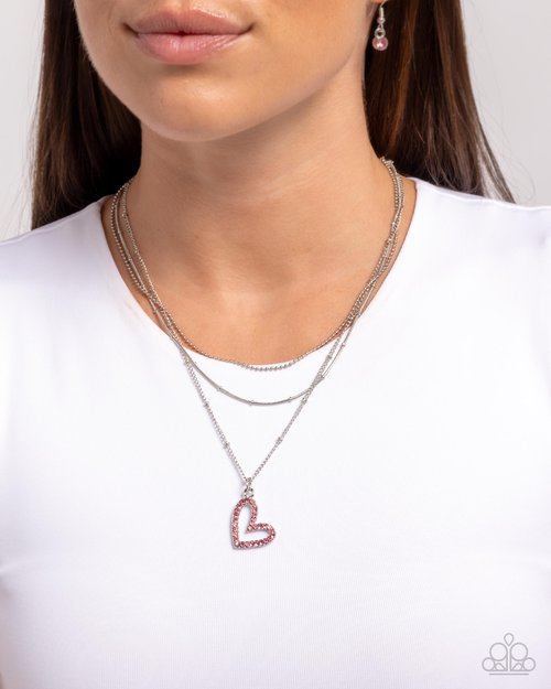 Valentines Day Decadence - Pink - Paparazzi Necklace Image