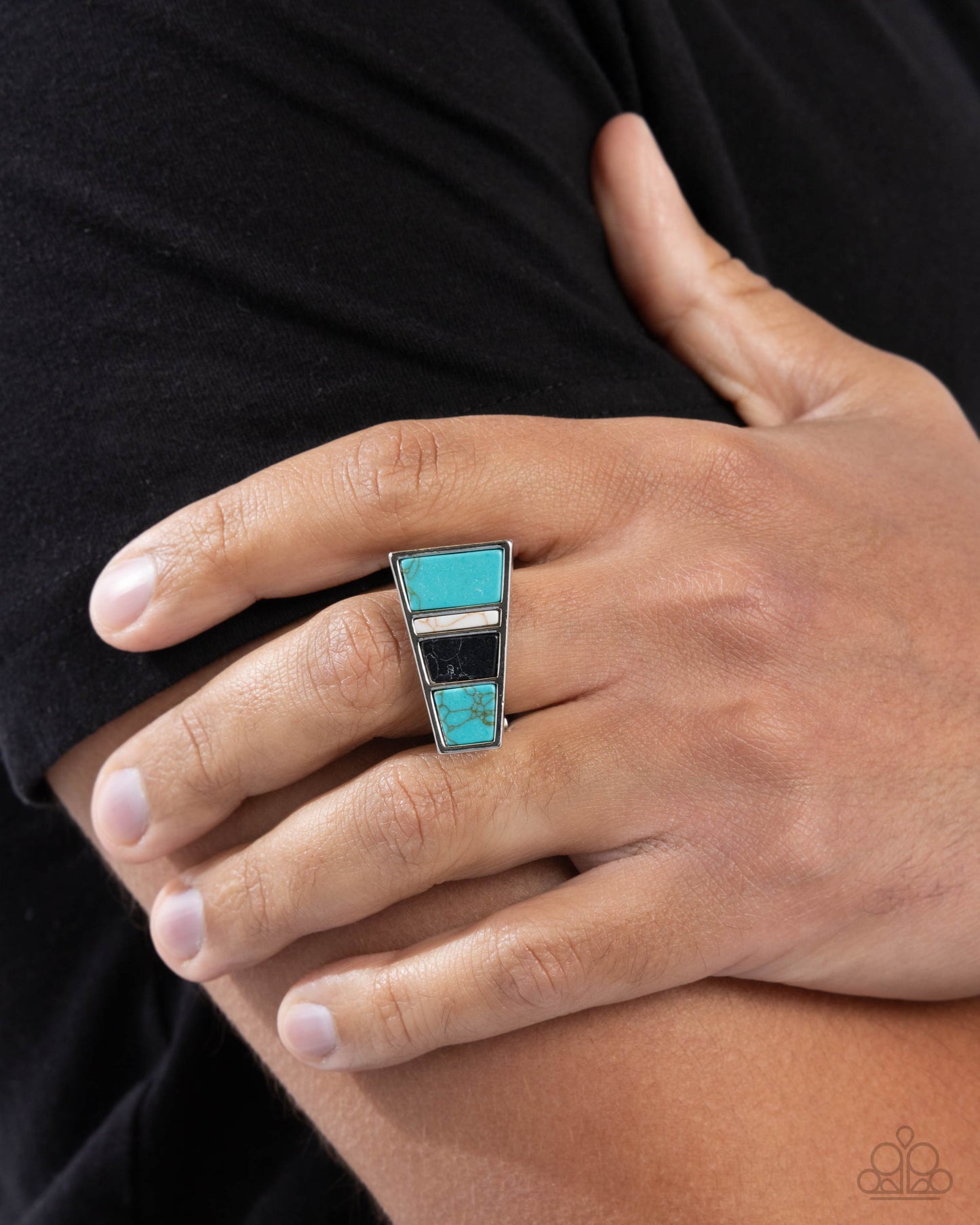 Contemporary Color - Blue - Paparazzi Ring Image