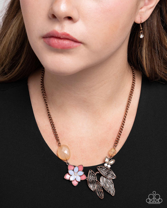 Standing Shimmer - Copper - Paparazzi Necklace Image