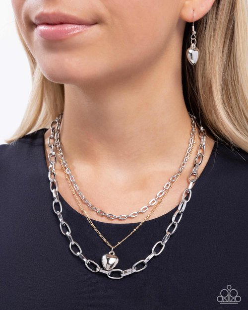 Passionate Place - Silver - Paparazzi Necklace Image