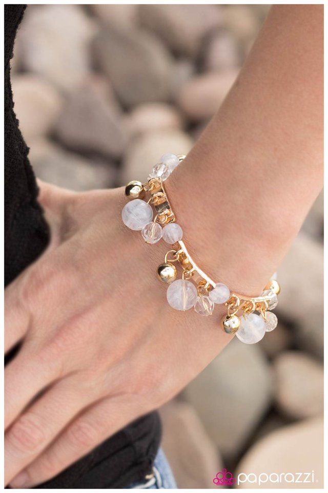 Paparazzi Bracelet ~ Never Say Never - White