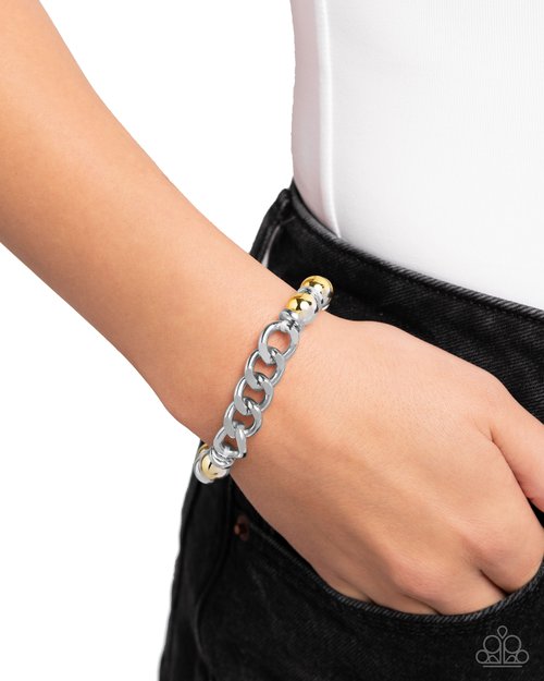 Mixed Company - Yellow - Paparazzi Bracelet Image