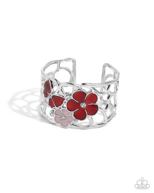 Whimsical Watercolor - Red - Paparazzi Bracelet Image