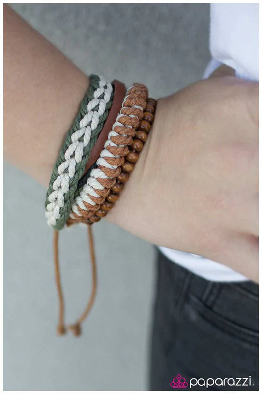 Paparazzi Bracelet ~ Old School - Brown