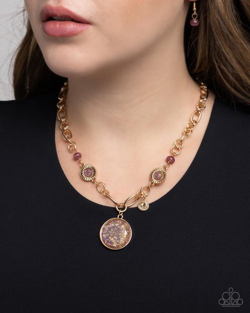 FLECKS Big Thing - Purple - Paparazzi Necklace Image