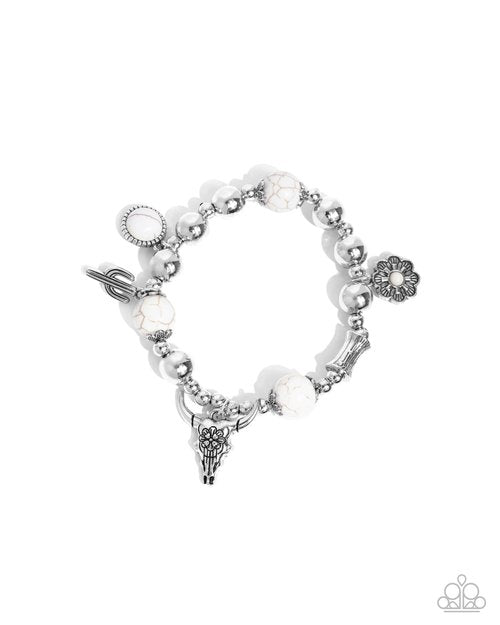 Western Welcome - White - Paparazzi Bracelet Image