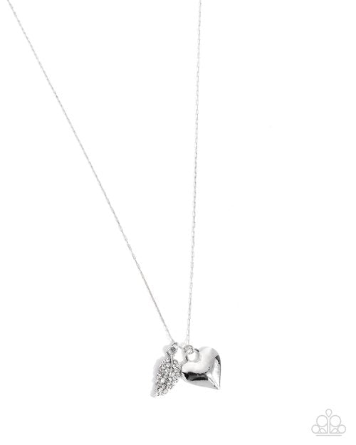 Keep it LEAF - White - Paparazzi Necklace Image