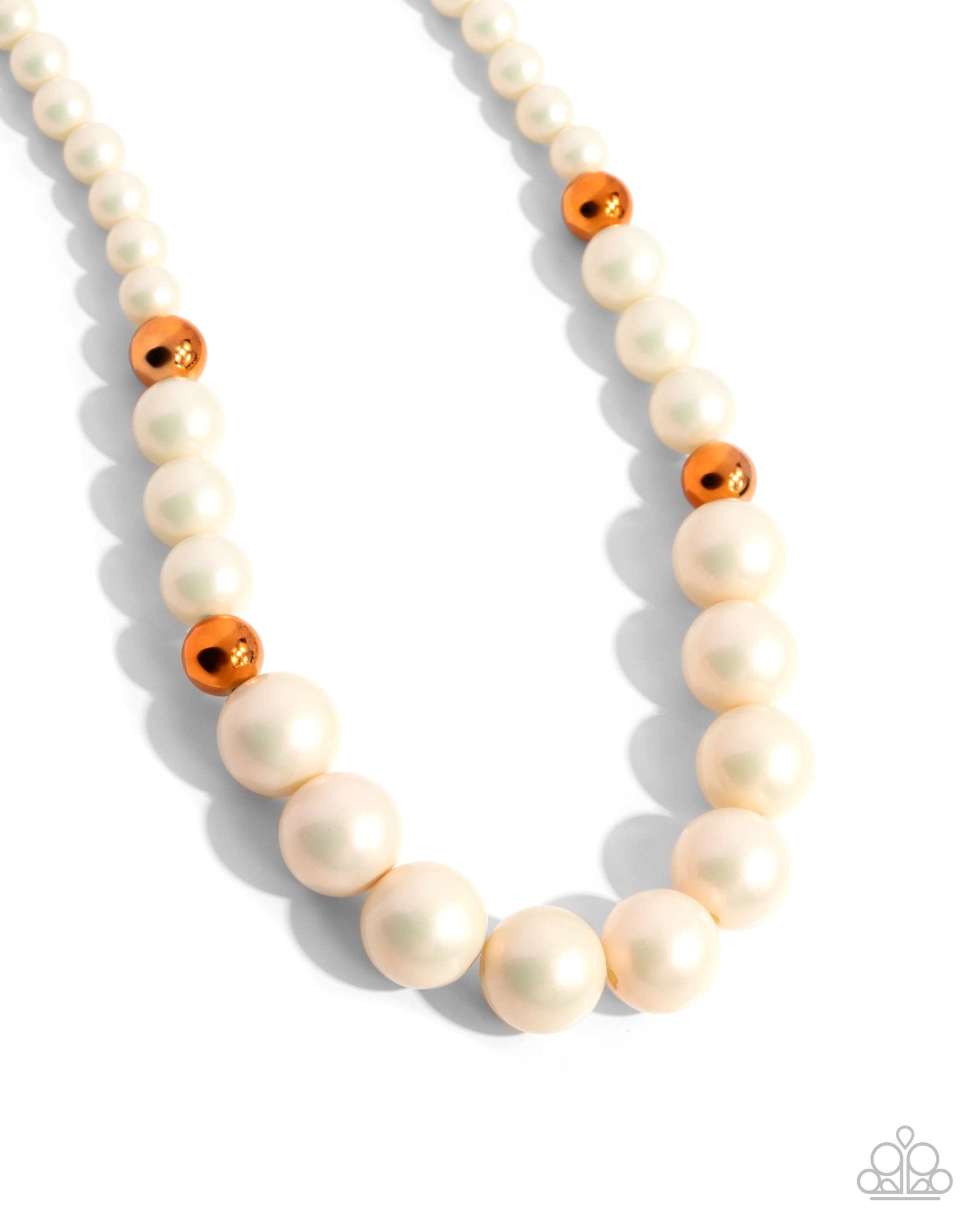 Pearl Platoon - Complete Look - Orange - Paparazzi Product Image