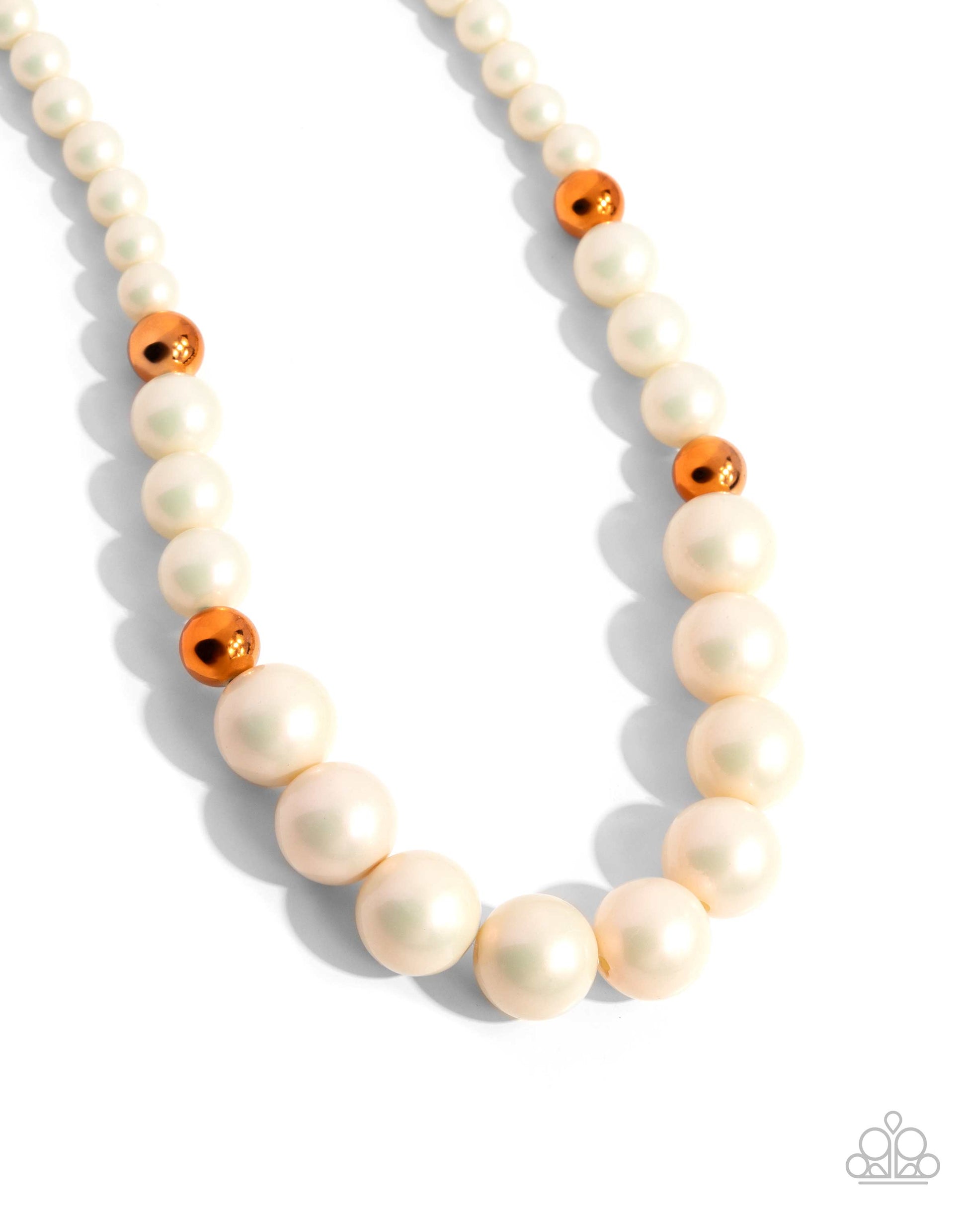 Pearl Platoon - Complete Look - Orange - Paparazzi Product Image