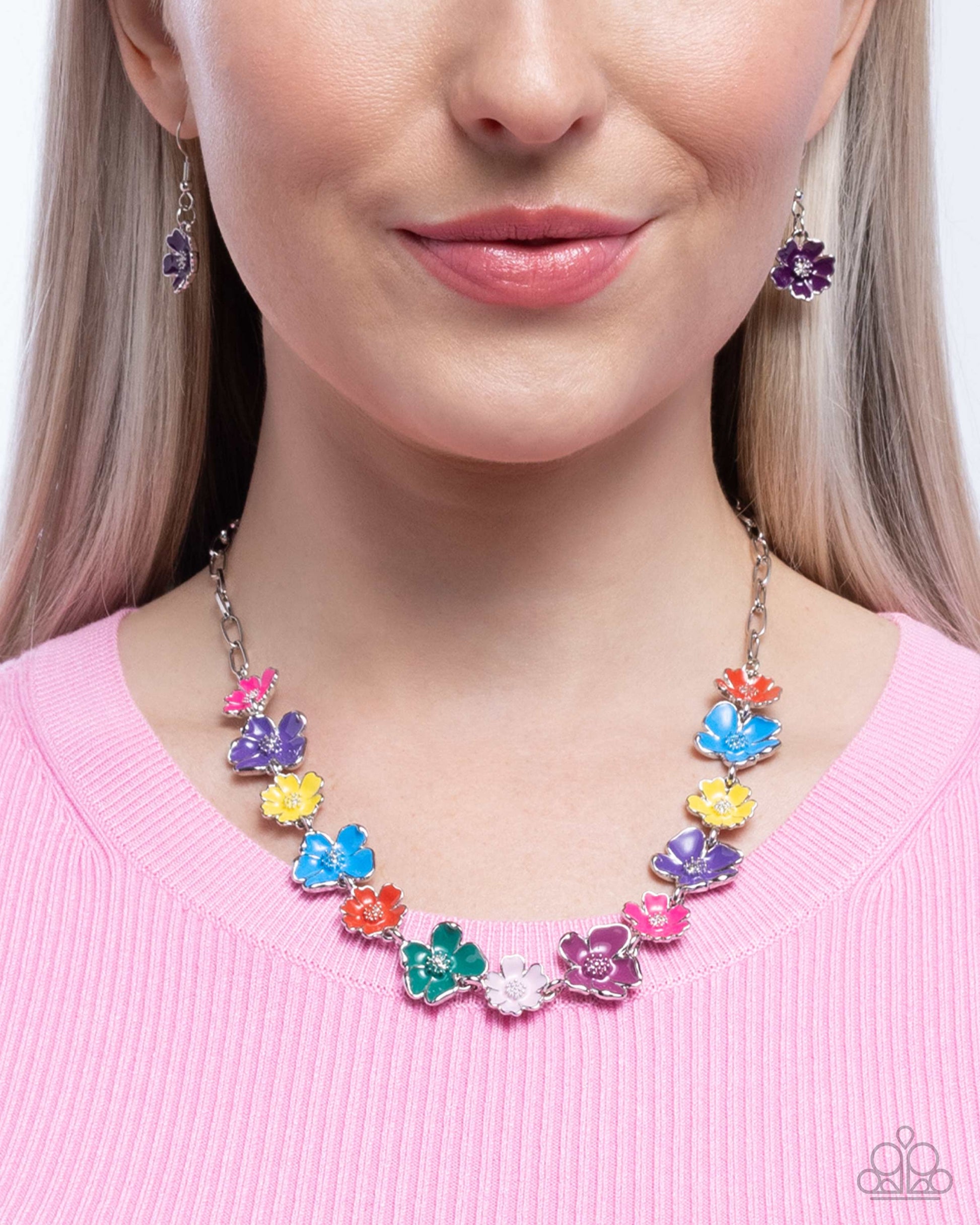 Forthright Florals - Complete Look - Purple - Paparazzi Product Image