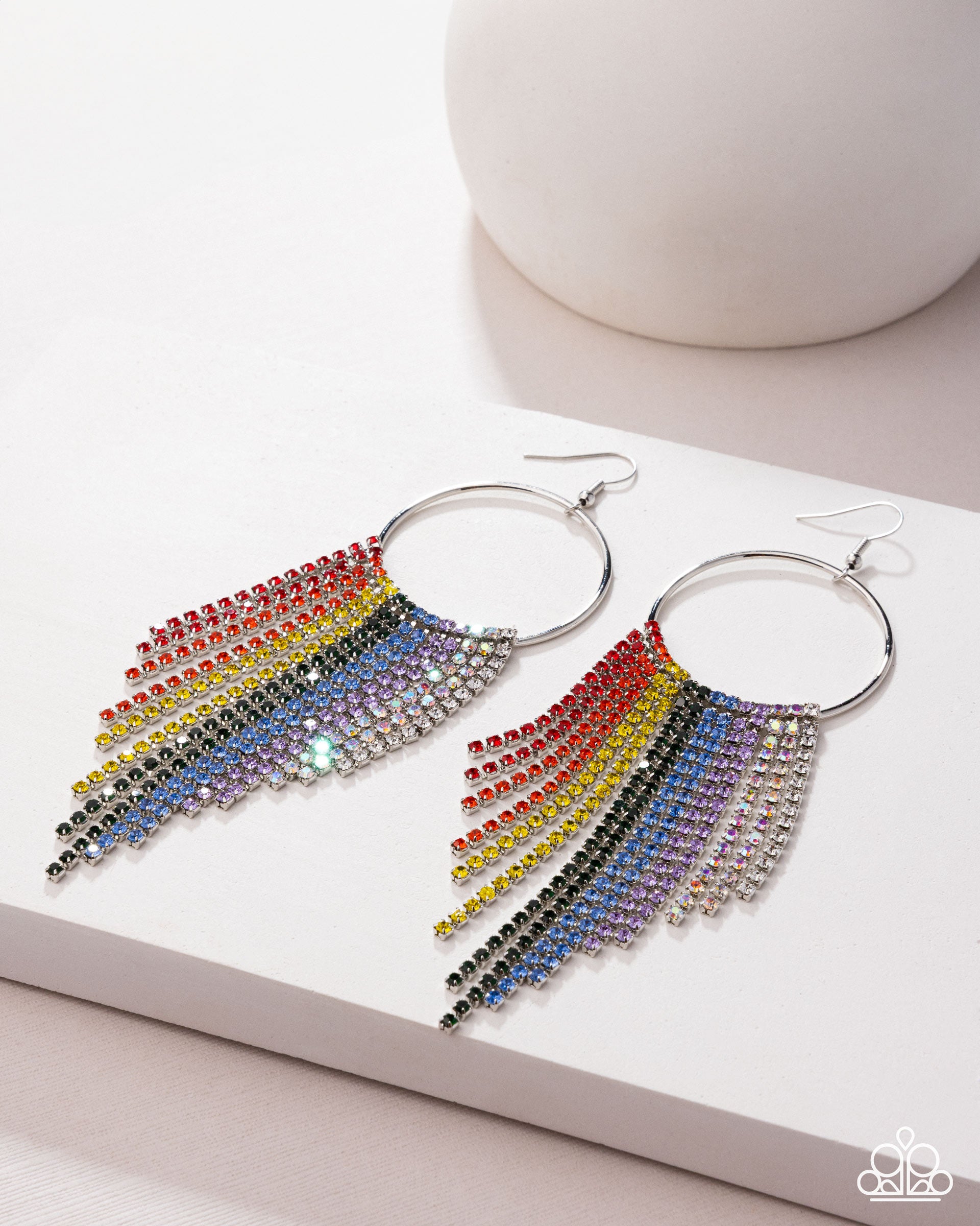 Streamlined Shimmer - Paparazzi Earring Image