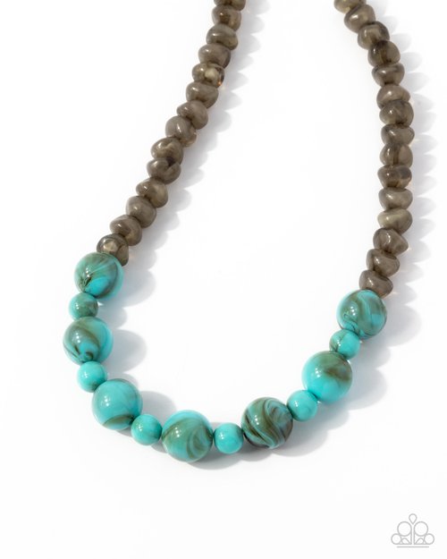 Not a Phase - Blue - Paparazzi Necklace Image