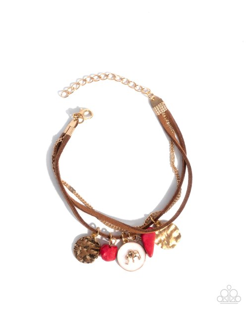 Serene Stroll - Red - Paparazzi Bracelet Image