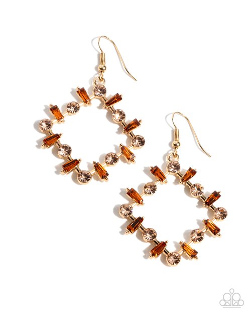 Pampered Promise - Brown - Paparazzi Earring Image