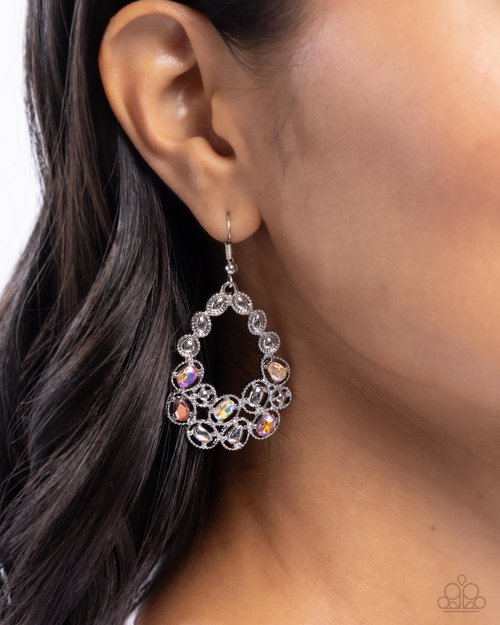 Prismatic Principal - Orange - Paparazzi Earring Image