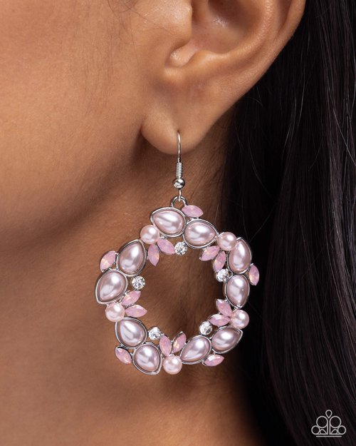 Life Could Be ABEAM - Pink - Paparazzi Earring Image