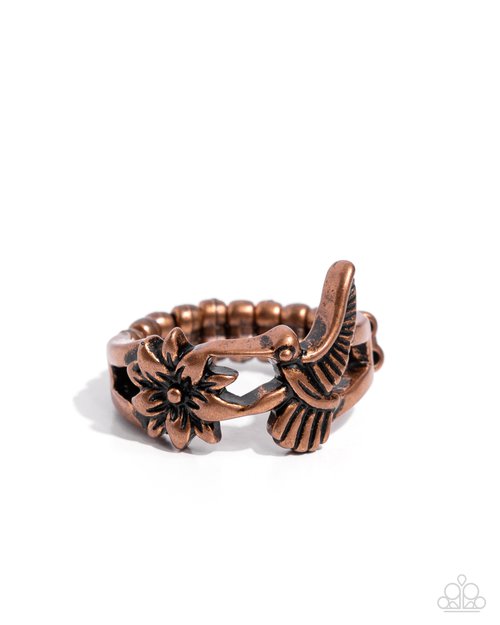 Handcrafted Hummingbird - Paparazzi Ring Image