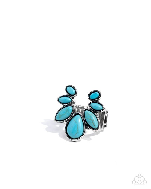 Calm Cavalry - Blue - Paparazzi Ring Image