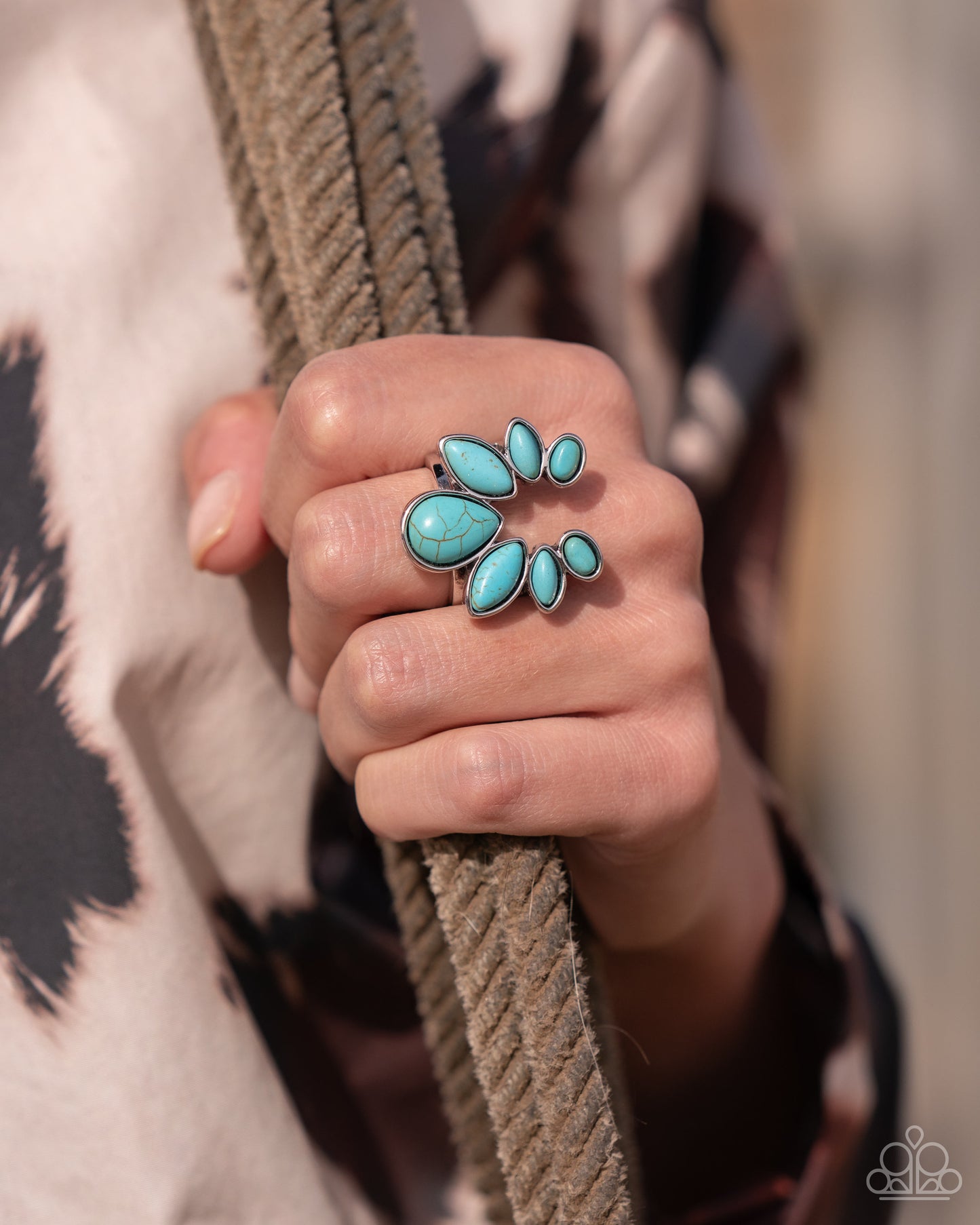 Calm Cavalry - Blue - Paparazzi Ring Image