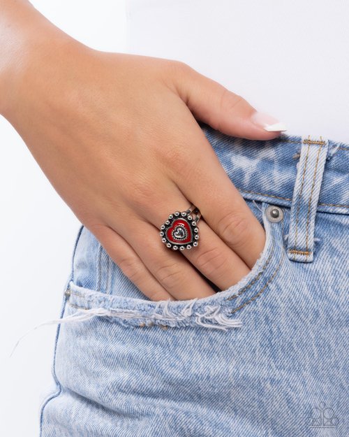 Courting Chic - Red - Paparazzi Ring Image