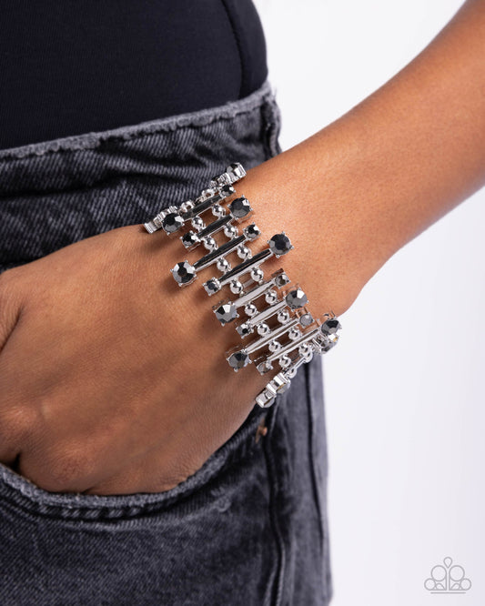 Misunderstanding Mayhem - Silver - Paparazzi Bracelet Image