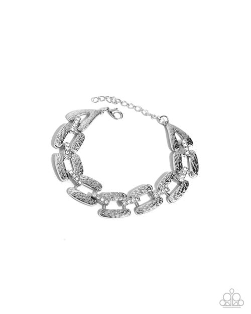 Demanding More - White - Paparazzi Bracelet Image