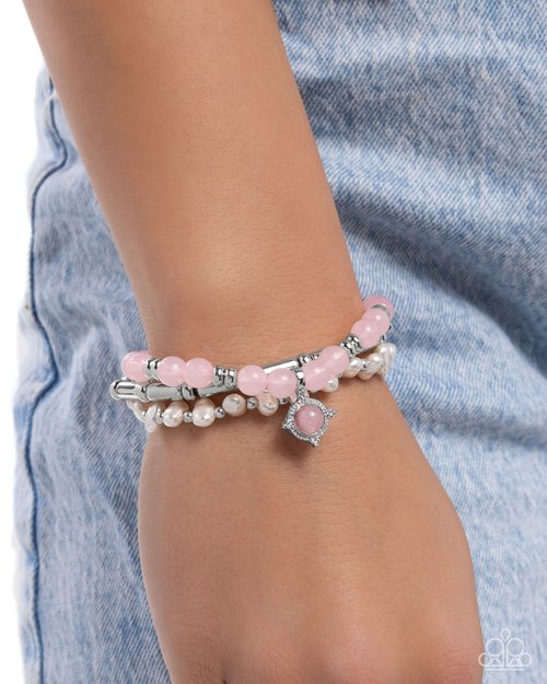 Testing the Waters - Pink - Paparazzi Bracelet Image