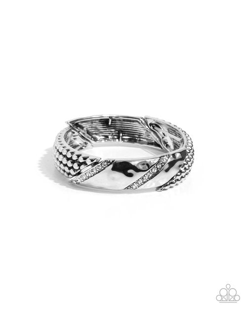 Good Time Grunge - White - Paparazzi Bracelet Image