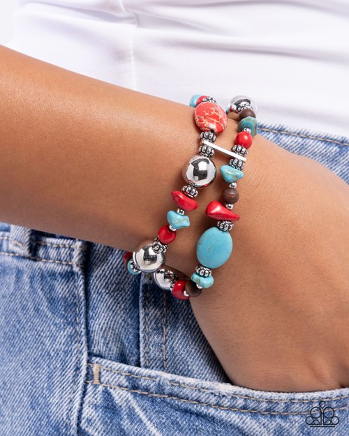 Heroic Harmony - Red - Paparazzi Bracelet Image