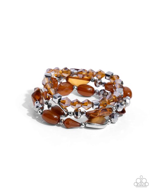 Lets Groove Tonight - Brown - Paparazzi Bracelet Image