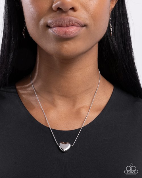 Loveable Look - Silver - Paparazzi Necklace Image