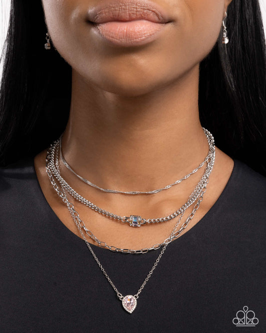 Radiant Rows - Pink - Paparazzi Necklace Image