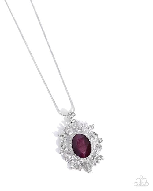 Family Crest - Purple - Paparazzi Necklace Image