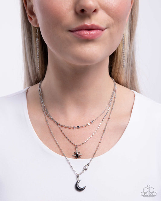 Cosmic Clinch - Black - Paparazzi Necklace Image