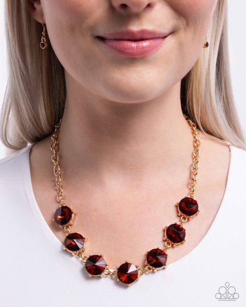 Drowning in Dazzle - Paparazzi Necklace Image