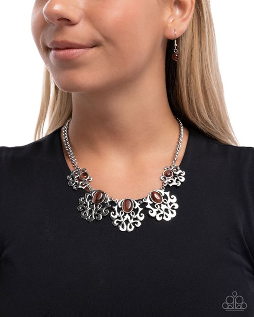 Midsummer Masterpiece - Brown - Paparazzi Necklace Image