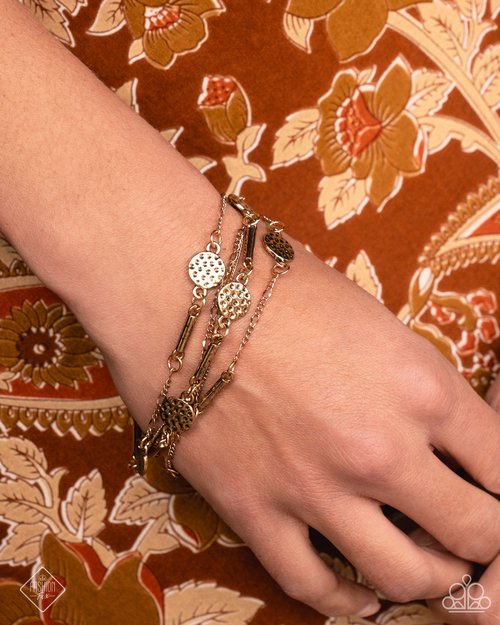 Coachella Construction - Gold - Paparazzi Bracelet Image