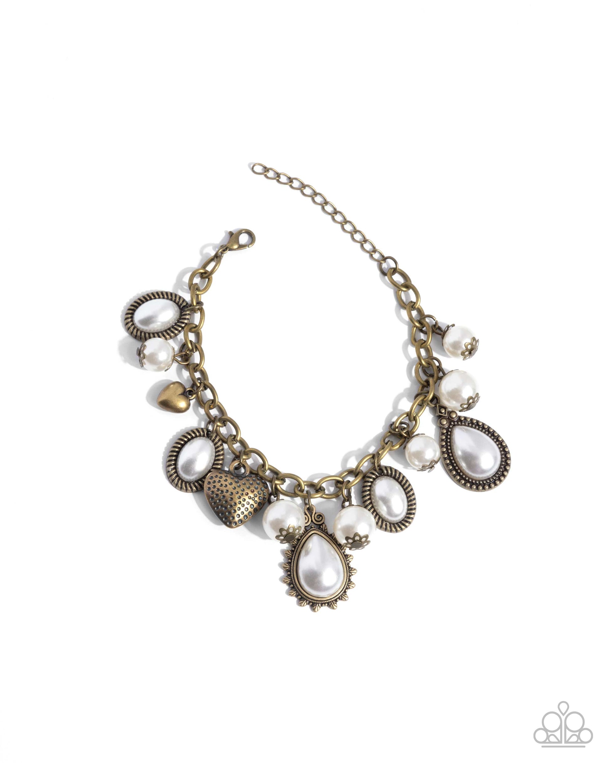 Pearly Pact - Complete Look - Brass - Paparazzi Product Image