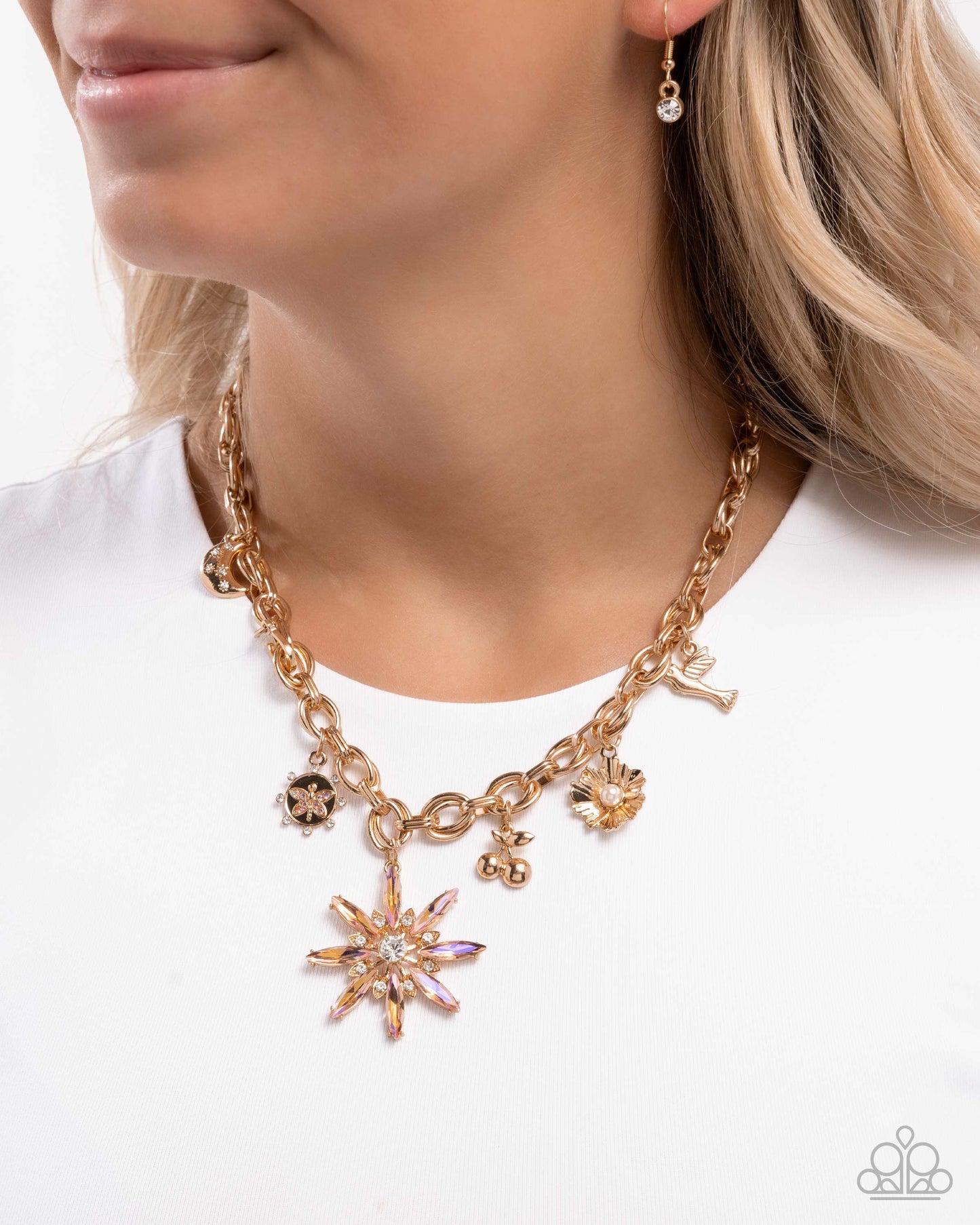 Elegant Encore - Orange - Paparazzi Necklace Image